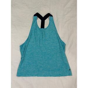 Under Armour Heat Gear Athletic Racerback Blue Tank Top Size XL